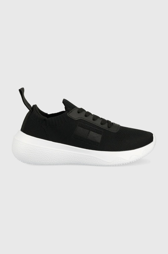 Tommy Jeans sneakersy FLEXI CONTRAST BRAND tekstylny czarny EN0EN02139