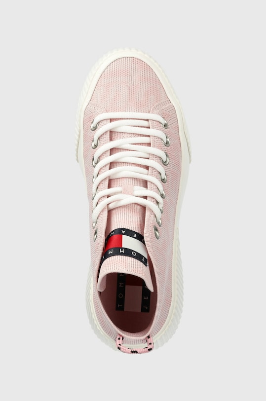 Kecky Tommy Jeans VULC KNITTED MC růžová EN0EN02141