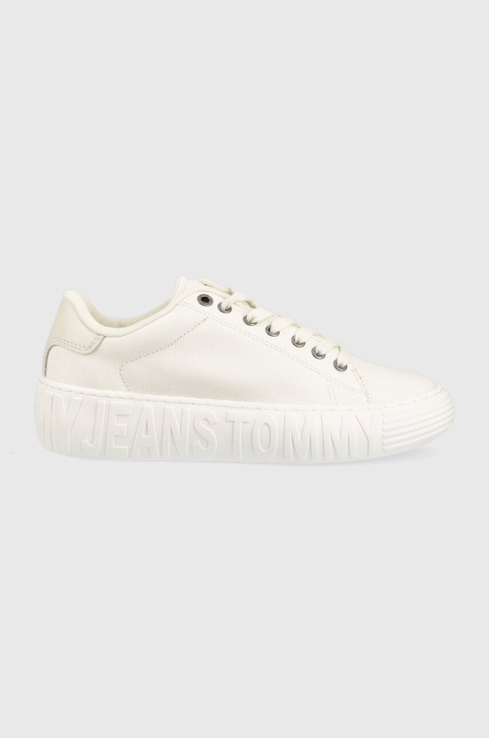 Tommy Jeans sneakers NEW CUPSOLE CNVAS LC platform bianco EN0EN02171