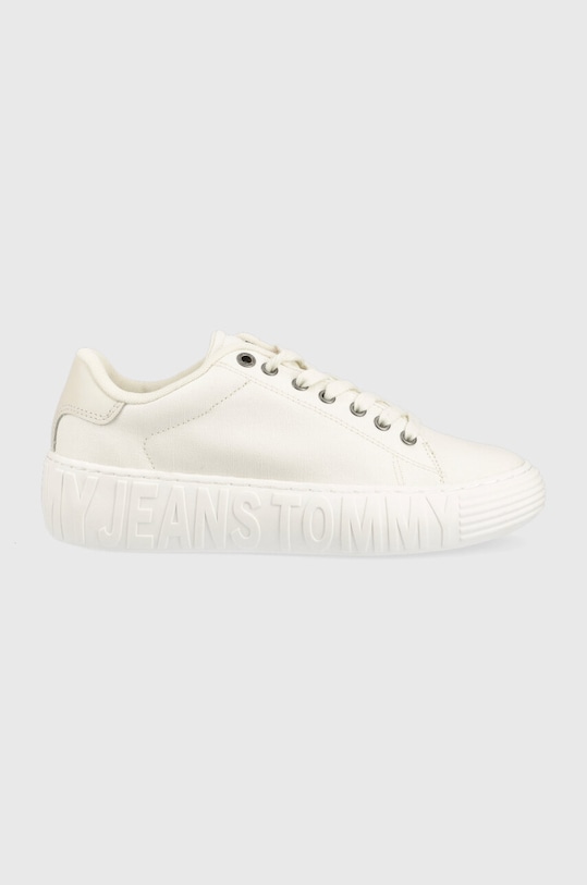 Кроссовки Tommy Jeans NEW CUPSOLE CNVAS LC Planet friendly белый EN0EN02171