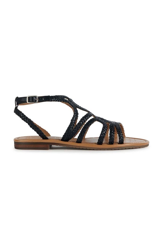 Geox sandały skórzane D SOZY S płaski czarny D35LXA.00081.C9999