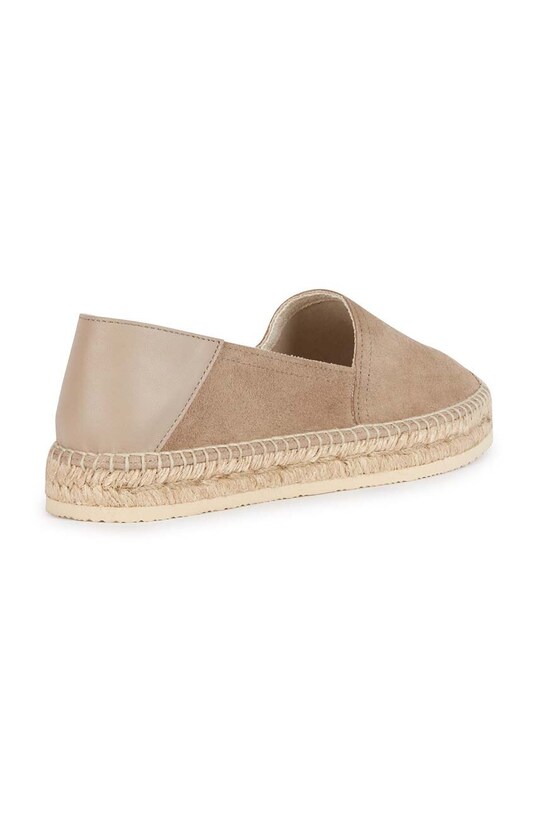 Geox espadryle skórzane D LAMPEDUSA beżowy D35V0A.02285.C6738