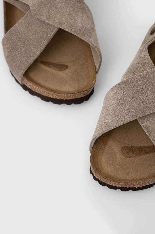 Birkenstock bőr szandál Tulum SFB bézs 1024110