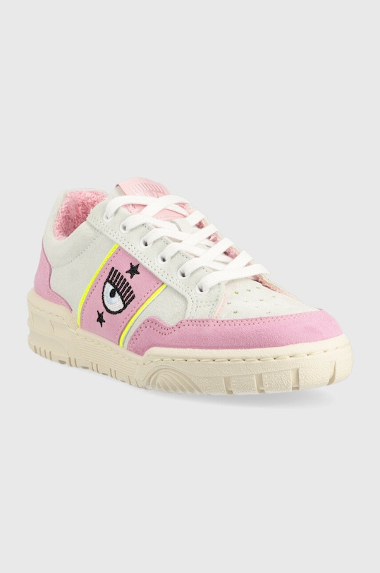 Велурени маратонки Chiara Ferragni CF3106_236 CF3106.236 сив SS23