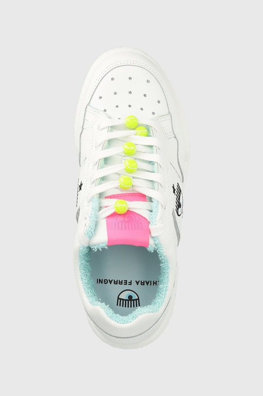 Chiara Ferragni sneakers din piele CF3112_009 alb CF3112.009
