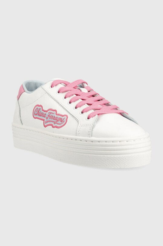 Кожаные кроссовки Chiara Ferragni Tennis Low CF3121.072 белый SS23