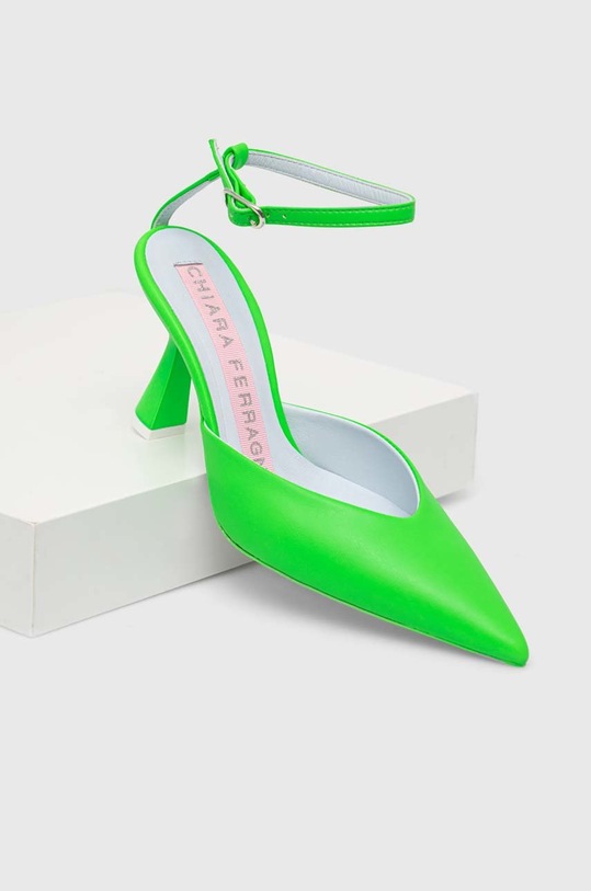 Chiara Ferragni pantofi cu toc CF3144_041 CF3144.041 verde SS23