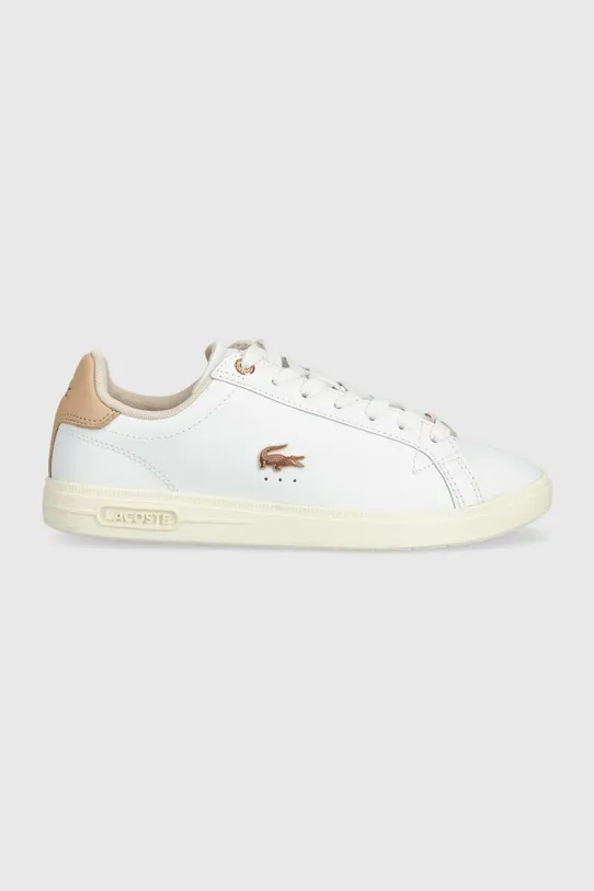 Lacoste sneakersy skórzane GRADUATE PRO Planet friendly biały 44SFA0062