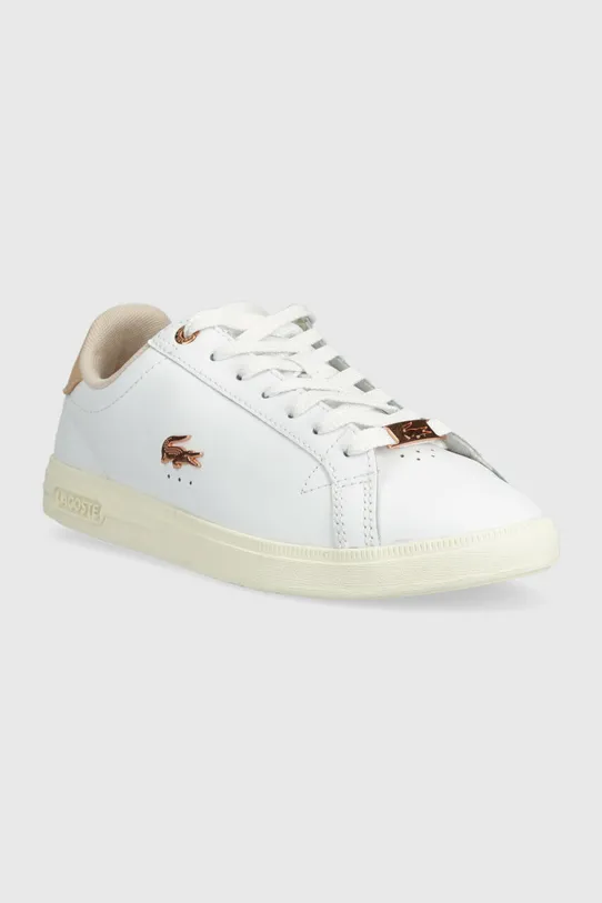 Lacoste sneakersy skórzane GRADUATE PRO 44SFA0062 biały SS23