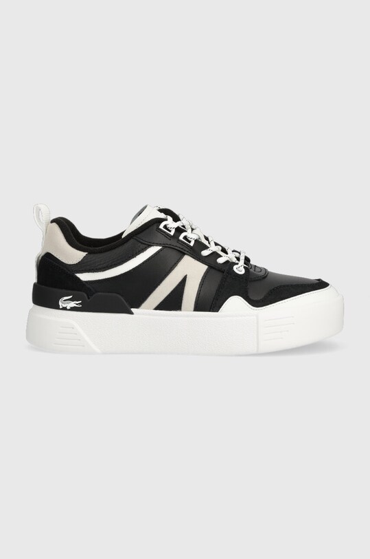 Кожени маратонки Lacoste L002 изкуствена кожа черен 44SFA0112