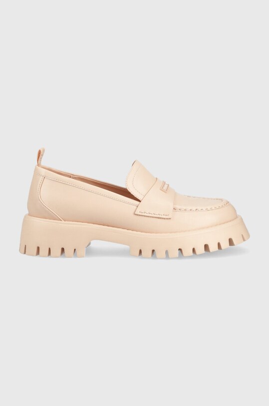 Pepe Jeans mokasyny OXFORD platforma różowy PLS10408