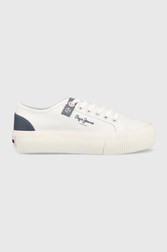 Pepe Jeans tenisi OTTIS Planet friendly alb PLS31456