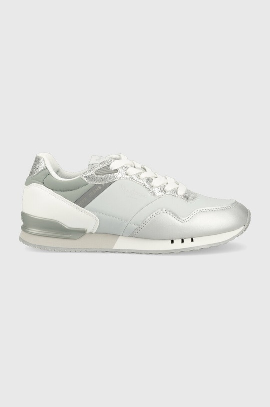 Pepe Jeans sneakers LONDON textil argintiu PLS31463