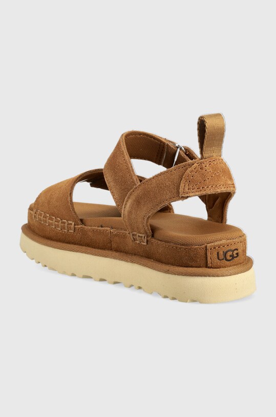 Încălțăminte UGG sandale din piele întoarsă Goldenstar 1136783.CHE maro