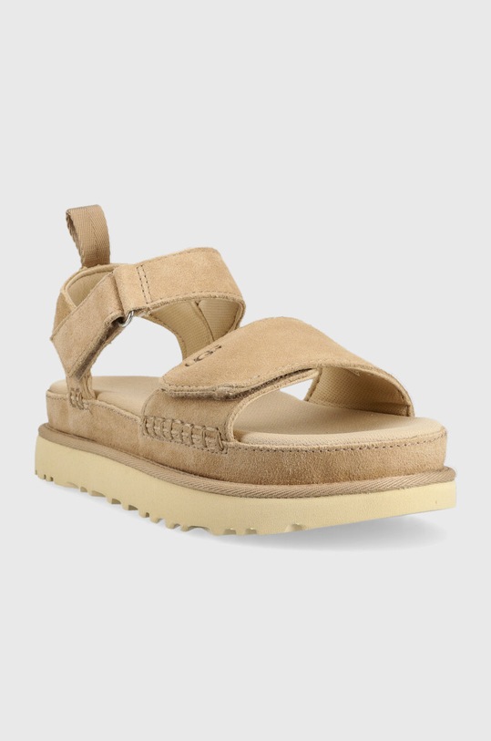 UGG sandały zamszowe Goldenstar 1136783.DRI beżowy SS23