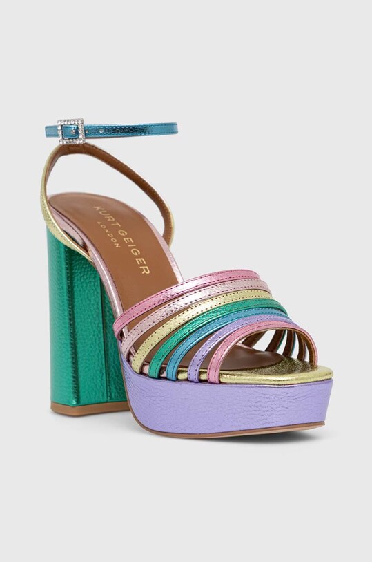 Шкіряні сандалі Kurt Geiger London Pierra 8882265109.METAL барвистий SS23