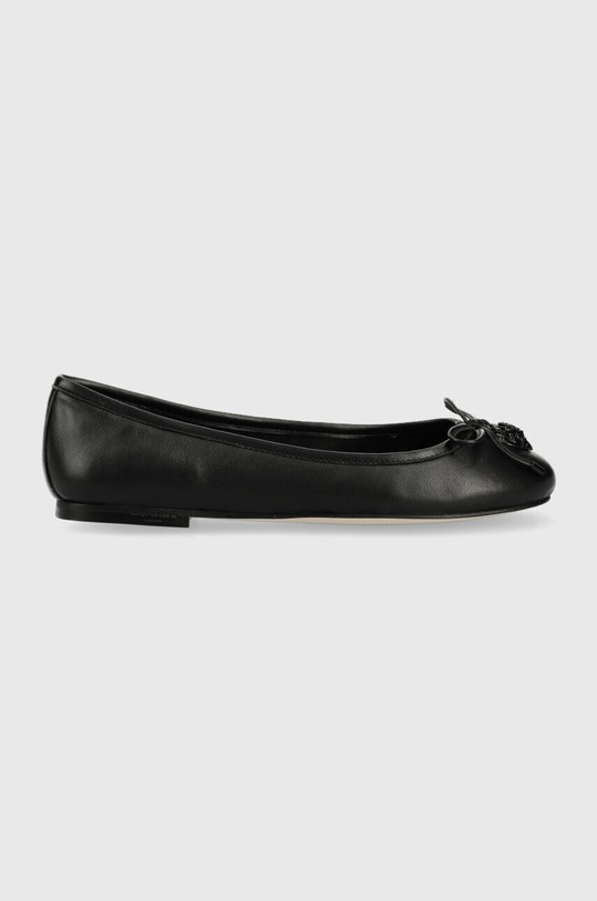 Kurt Geiger London baleriny skórzane Eagle Ballerina czarny 9790600109.BLACK