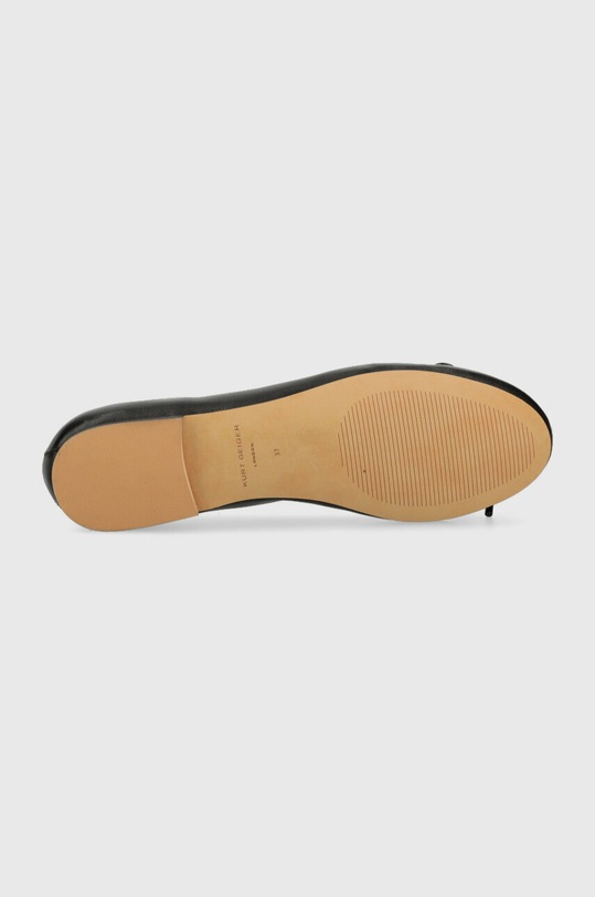 Kurt Geiger London baleriny skórzane Eagle Ballerina 9790600109.BLACK czarny