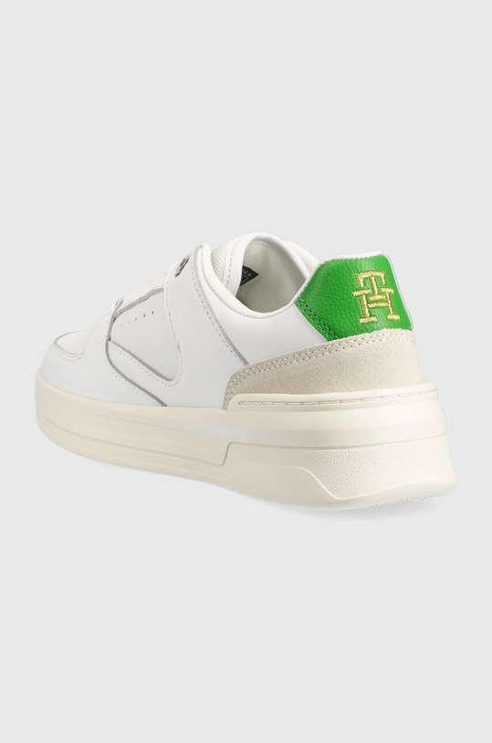 Обувь Кожаные кроссовки Tommy Hilfiger LEATHER BASKET SNEAKER FW0FW06951 белый