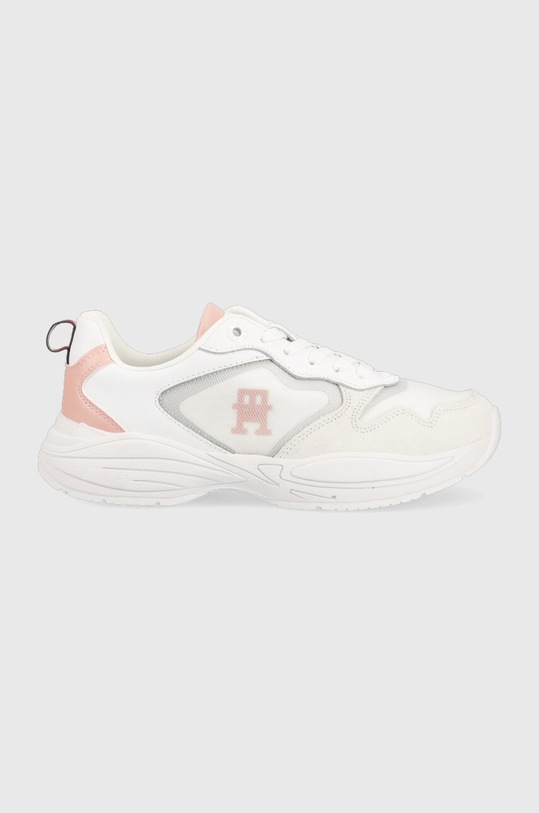 Шкіряні кросівки Tommy Hilfiger SPORTY TH RUNNER пласка білий FW0FW06952