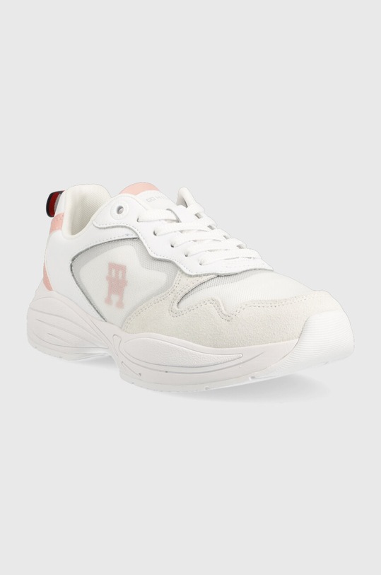 Шкіряні кросівки Tommy Hilfiger SPORTY TH RUNNER FW0FW06952 білий SS23