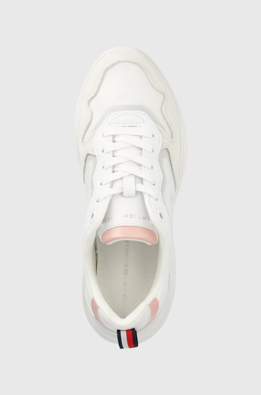 Шкіряні кросівки Tommy Hilfiger SPORTY TH RUNNER білий FW0FW06952