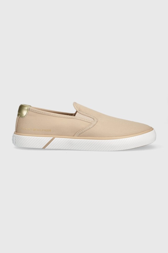Tommy Hilfiger tenisówki ESSENTIAL SLIP-ON SNEAKER slip on beżowy FW0FW06956
