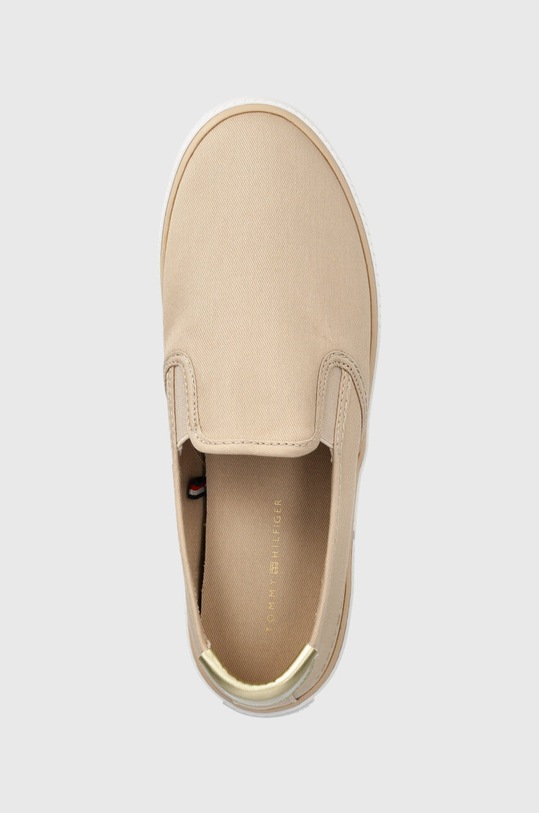 Tommy Hilfiger tenisówki ESSENTIAL SLIP-ON SNEAKER beżowy FW0FW06956