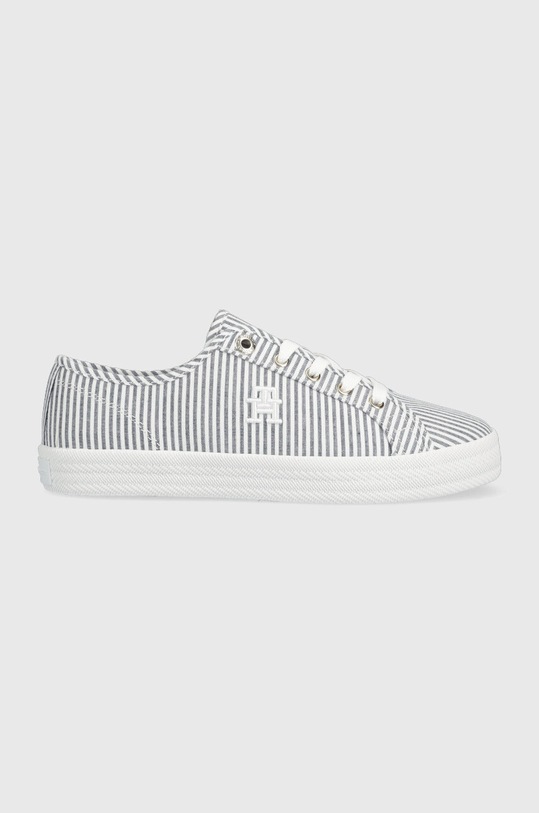 Tenisky Tommy Hilfiger ESSENTIAL SNEAKER IN SEERSUCKER Planet friendly modrá FW0FW06958