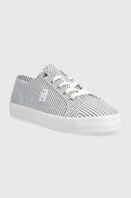 Tenisky Tommy Hilfiger ESSENTIAL SNEAKER IN SEERSUCKER FW0FW06958 modrá SS23