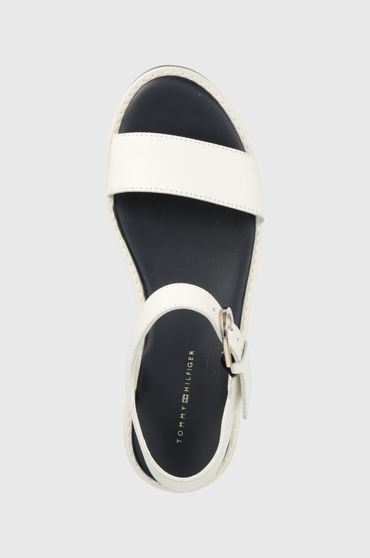 Tommy Hilfiger sandały skórzane NEW ARTISANAL FLATFORM biały FW0FW07022