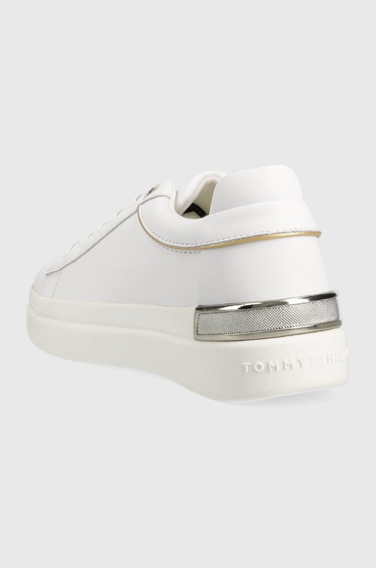 Взуття Шкіряні кросівки Tommy Hilfiger LUX METALLIC CUPSOLE SNEAKER FW0FW07030 білий