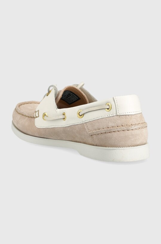 Obuwie Tommy Hilfiger mokasyny zamszowe TH BOAT SHOE FW0FW07066 beżowy