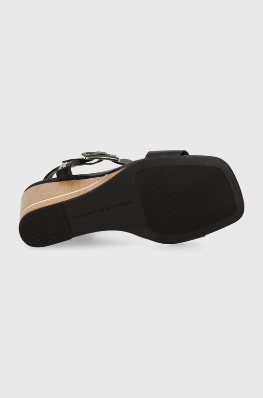 Tommy Hilfiger sandały HARDWARE WEDGE SANDAL FW0FW07074 czarny
