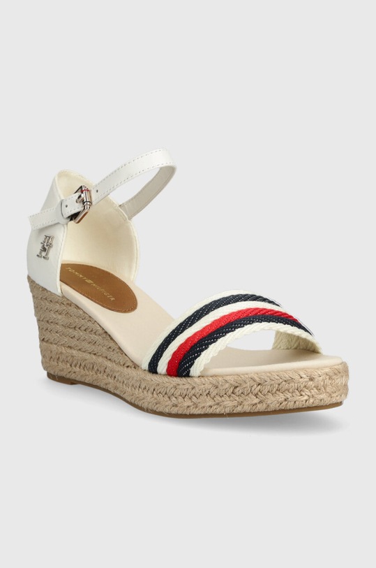 Tommy Hilfiger sandały MID WEDGE CORPORATE FW0FW07078 biały SS23