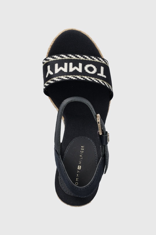Tommy Hilfiger sandały SEASONAL WEBBING WEDGE granatowy FW0FW07088