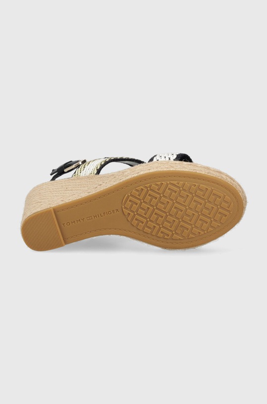 Tommy Hilfiger sandały GOLDEN WEBBING WEDGE FW0FW07089 granatowy
