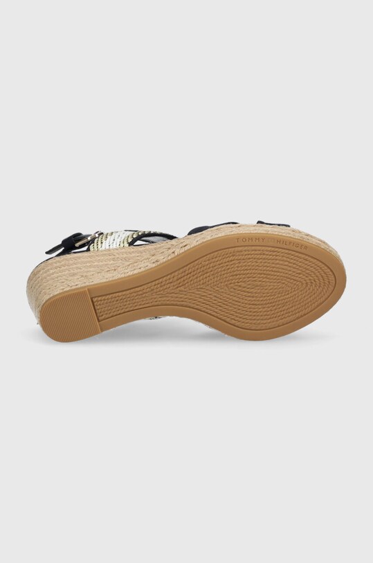 Sandale Tommy Hilfiger GOLDEN WEBBING MID WEDGE FW0FW07090 mornarsko plava