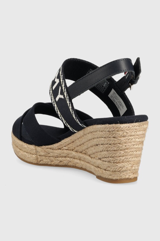 Boty Sandály Tommy Hilfiger SEASONAL WEBBING MID WEDGE FW0FW07091 námořnická modř