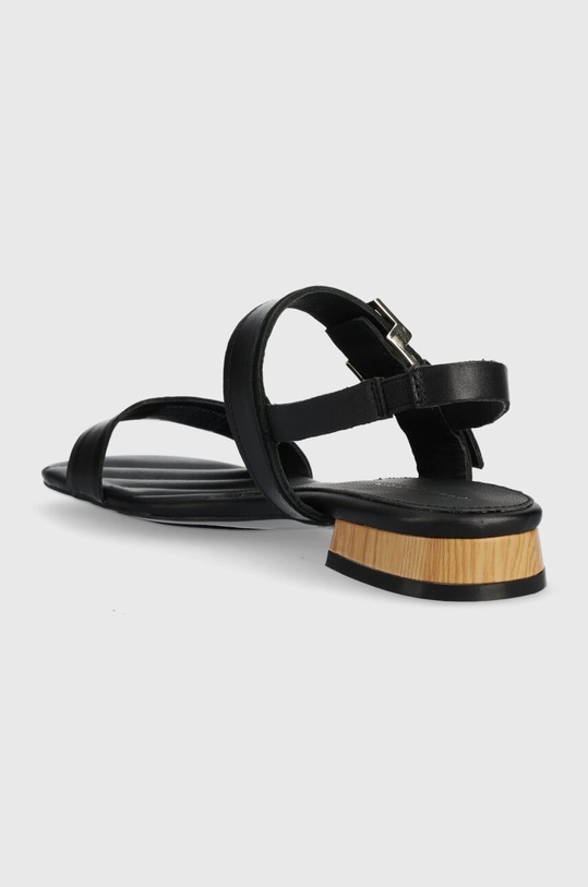 Παπούτσια Δερμάτινα σανδάλια Tommy Hilfiger HARDWARE FLAT SANDAL FW0FW07094 μαύρο
