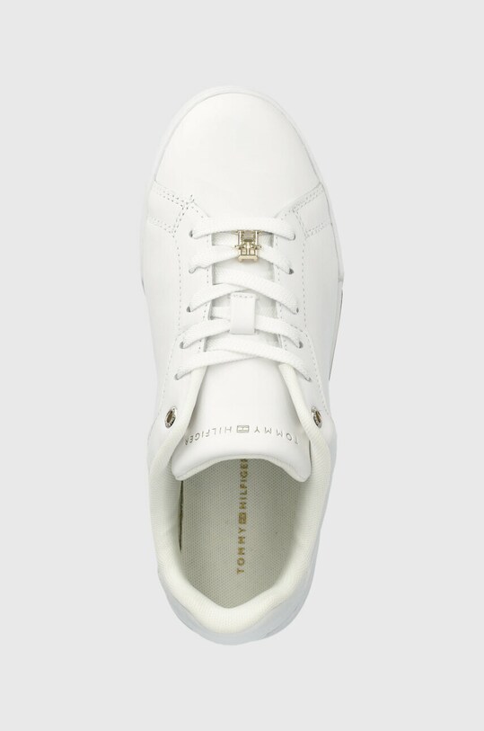 Tommy Hilfiger sneakersy skórzane COURT SNEAKER GOLDEN TH biały FW0FW07116