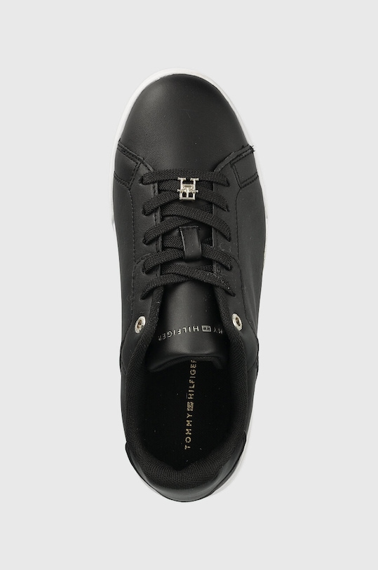 Tommy Hilfiger sneakersy skórzane COURT SNEAKER GOLDEN TH czarny FW0FW07116