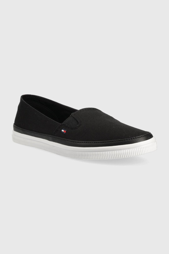 Tommy Hilfiger tenisówki ESSENTIAL KESHA SLIP-ON FW0FW07121 czarny SS23