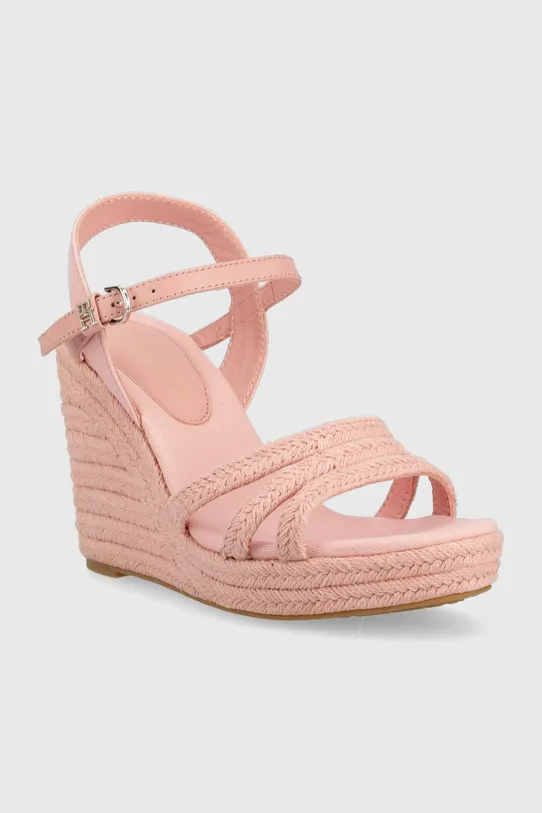 Sandály Tommy Hilfiger ESSENTIAL WEDGE SANDAL FW0FW07159 růžová SS23