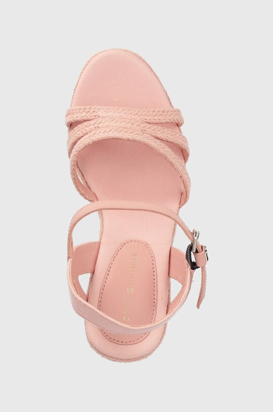 Σανδάλια Tommy Hilfiger ESSENTIAL WEDGE SANDAL ροζ FW0FW07159
