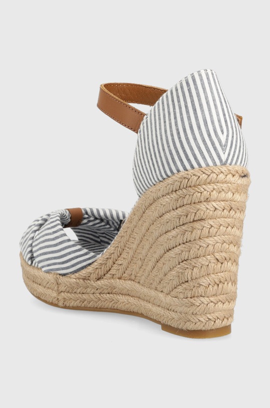 Boty Sandály Tommy Hilfiger BASIC SEERSUCKER HIGH WEDGE FW0FW07160 modrá
