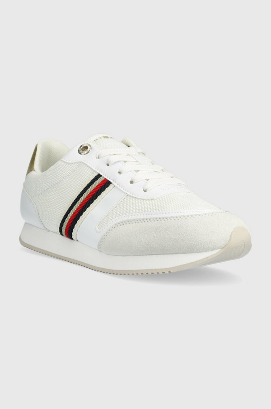 Sneakers boty Tommy Hilfiger ESSENTIAL RUNNER FW0FW07163 bílá SS23