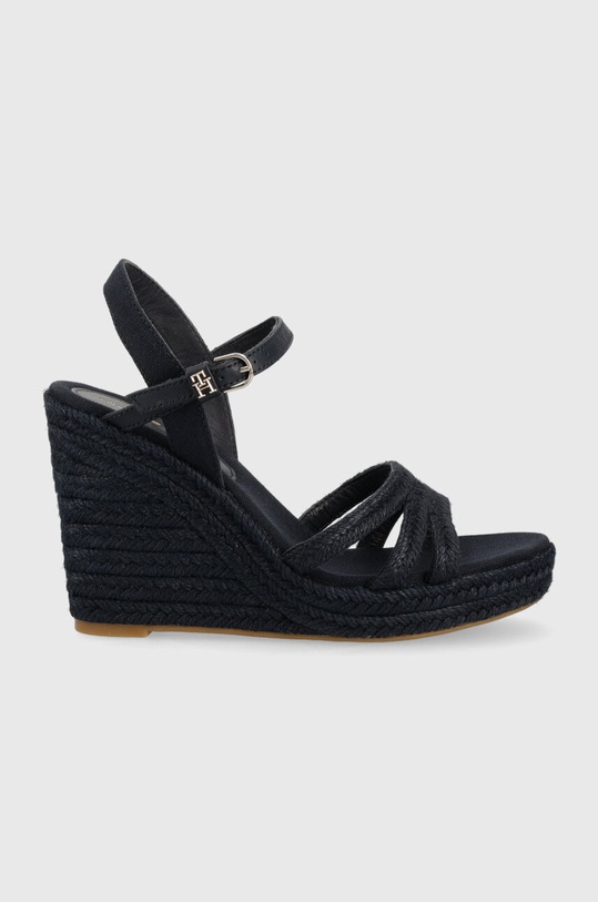 Tommy Hilfiger szandál ESSENTIAL BASIC WEDGE SANDAL koturnus sötétkék FW0FW07220