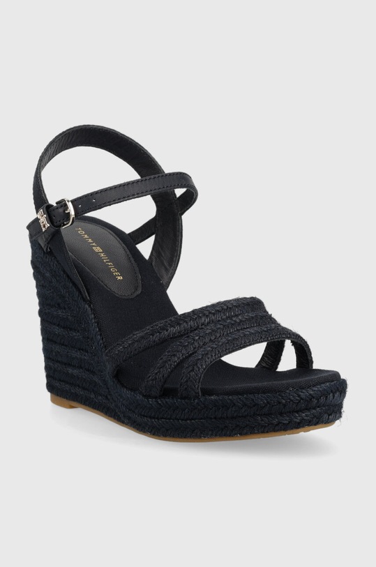 Сандалі Tommy Hilfiger ESSENTIAL BASIC WEDGE SANDAL FW0FW07220 темно-синій SS23