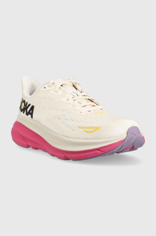 Hoka One One running shoes Clifton 9 1127896 beige SS25
